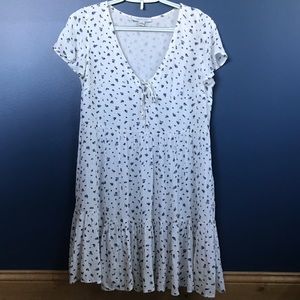 White floral dress